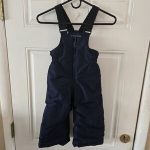 Gusti Toddler Snow Bibs Pants Navy Blue Insulated Winter Overalls Unisex Size 3T